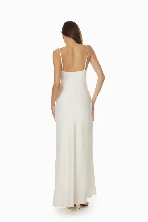 White slip dress