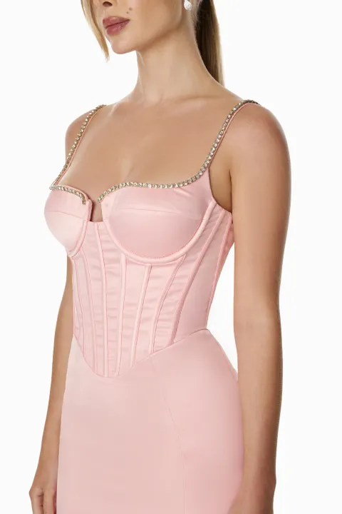 Pink corset dress
