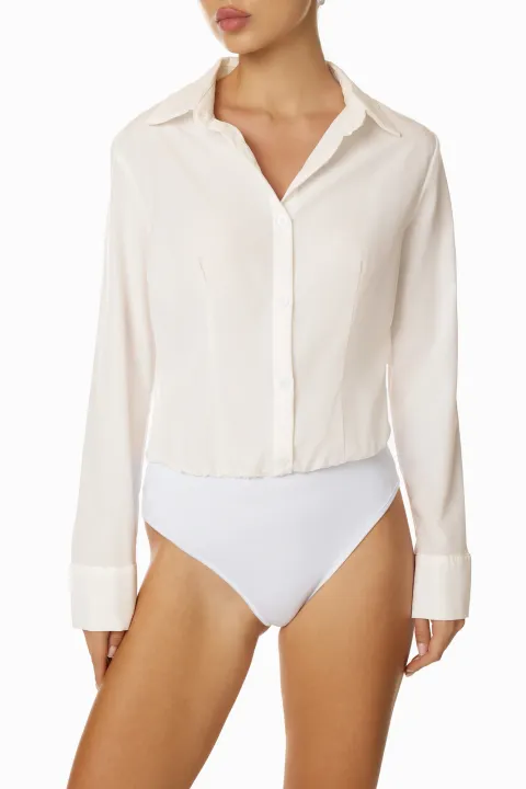 Milky bodysuit shirt