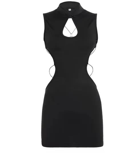 Open-back mini dress