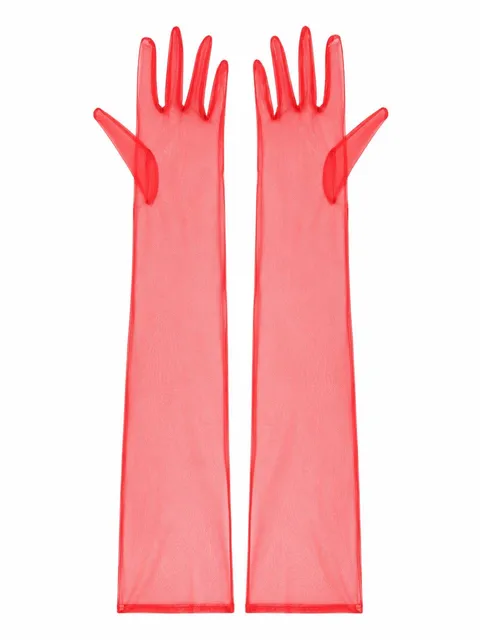 Long mesh gloves