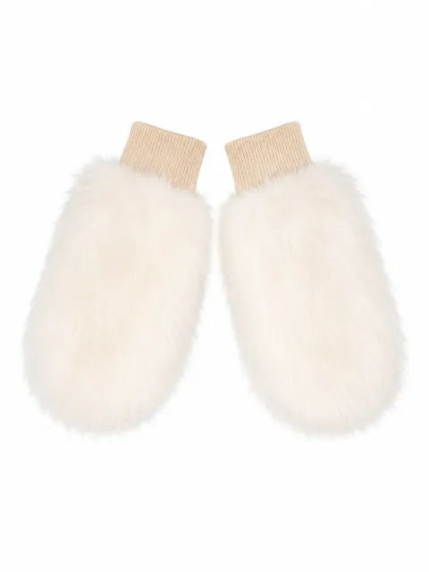 Fur mittens