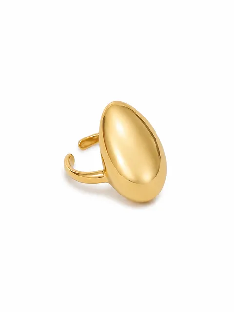 Ring with oval insert