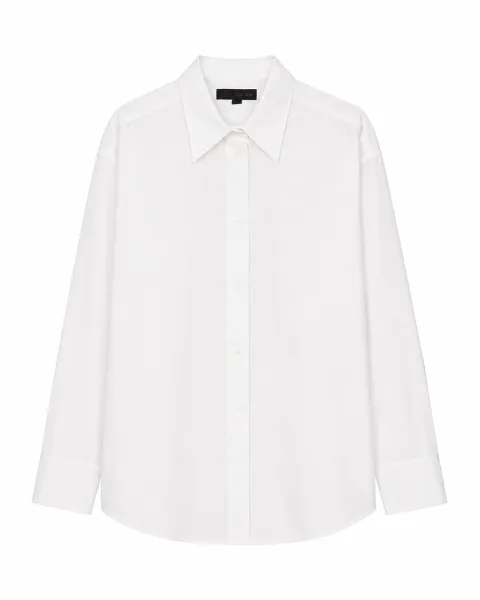 White relaxed-fit shirt