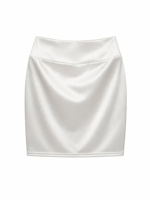 Satin slip skirt