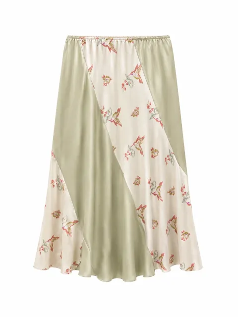 Vintage hummingbird skirt