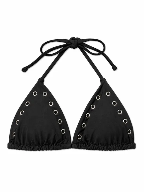 Eyelet bikini top