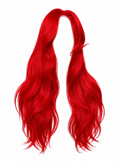 Long synthetic wig