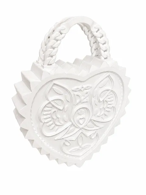 Heart-shaped tote bag
