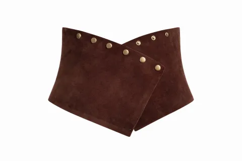 Brown studded belt