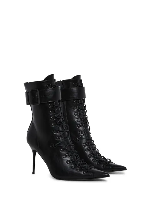 Leather boots