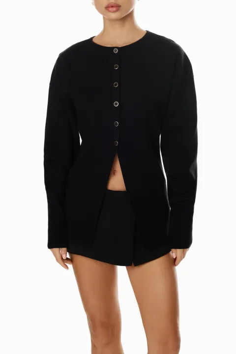 Black button-up blazer