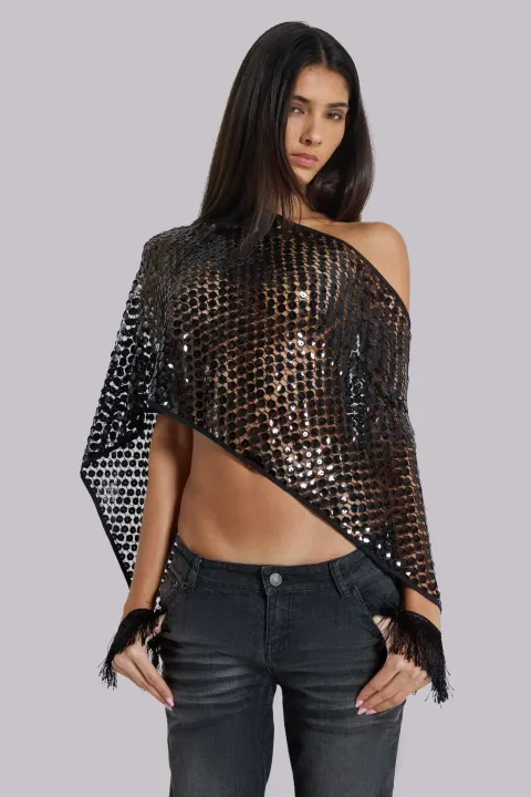 Tiger print lace-up top