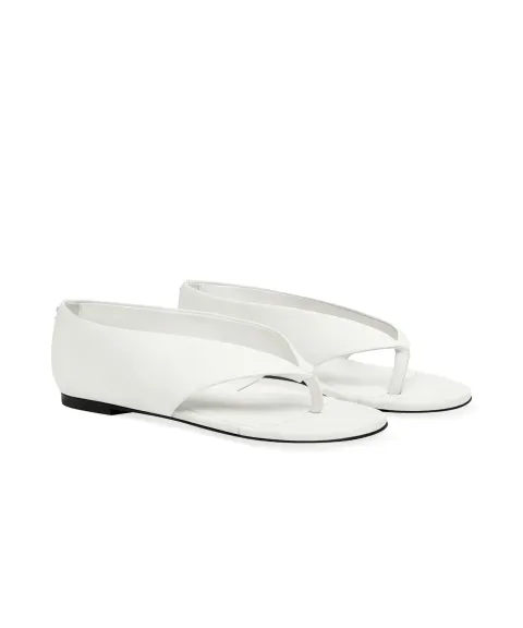 Leather Thong Ballet Flats