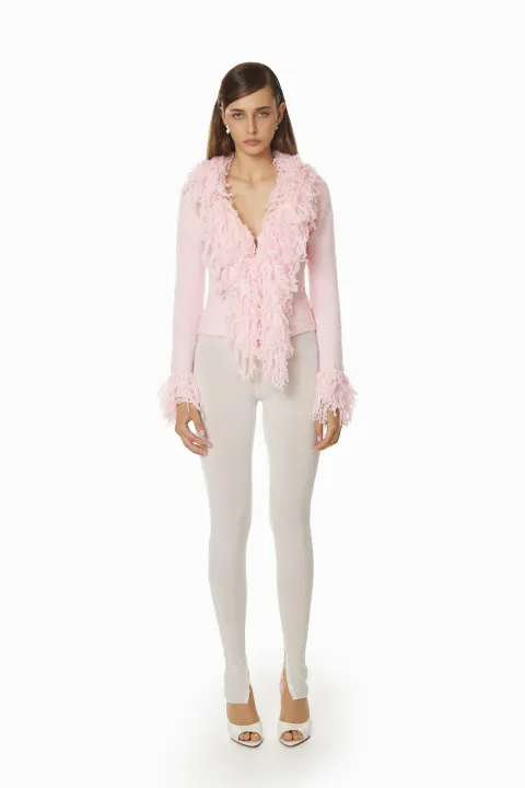 Leggings with buttons at the bottom