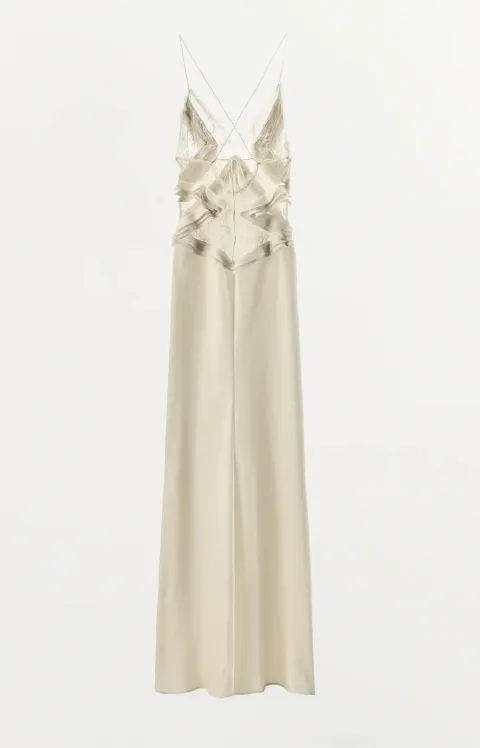 Dress with lace bodice
