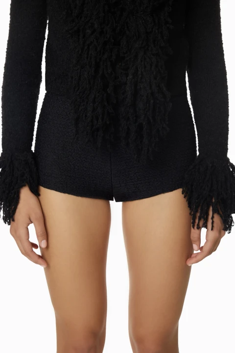 Short knitted shorts