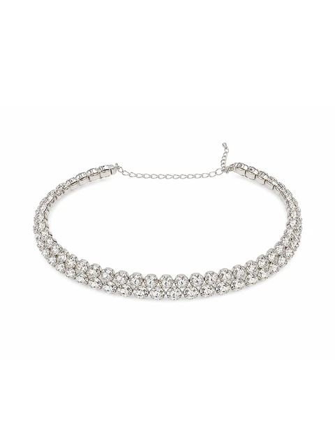 Rhinestone evening necklace