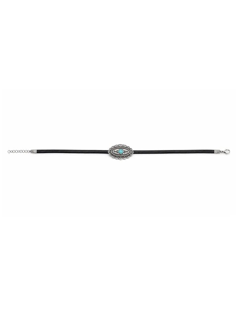 Turquoise-stone choker
