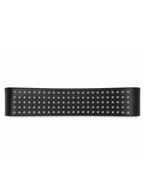 Wide studded belt