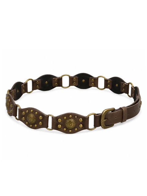 Belt with bronze studs