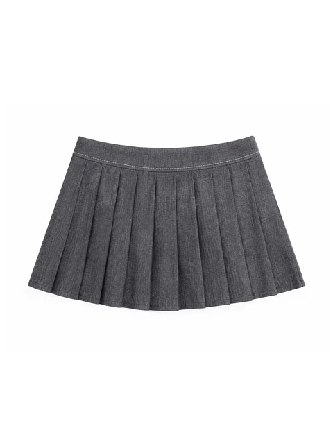 Denim mini skirt