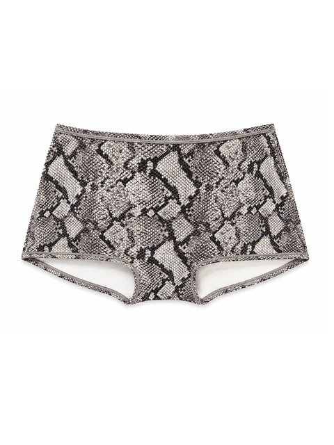 Snake-print boyshorts