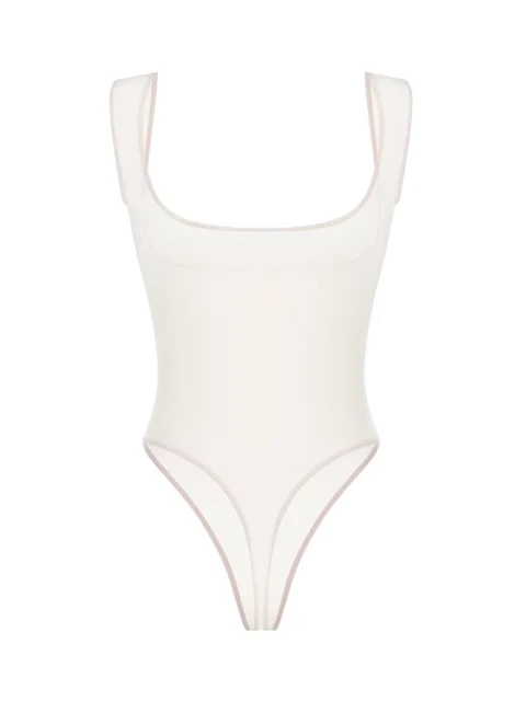 Bodysuit with an underboob cutout