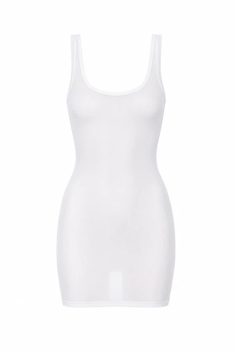 Slim-fit nylon dress