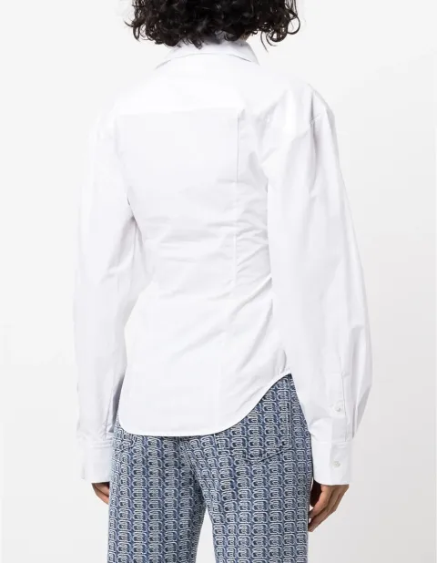 Ruched fitted shirt