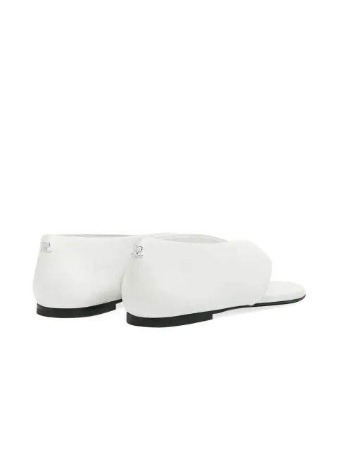 Leather Thong Ballet Flats