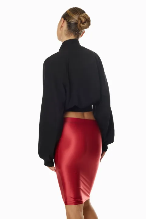 Red bodycon skirt